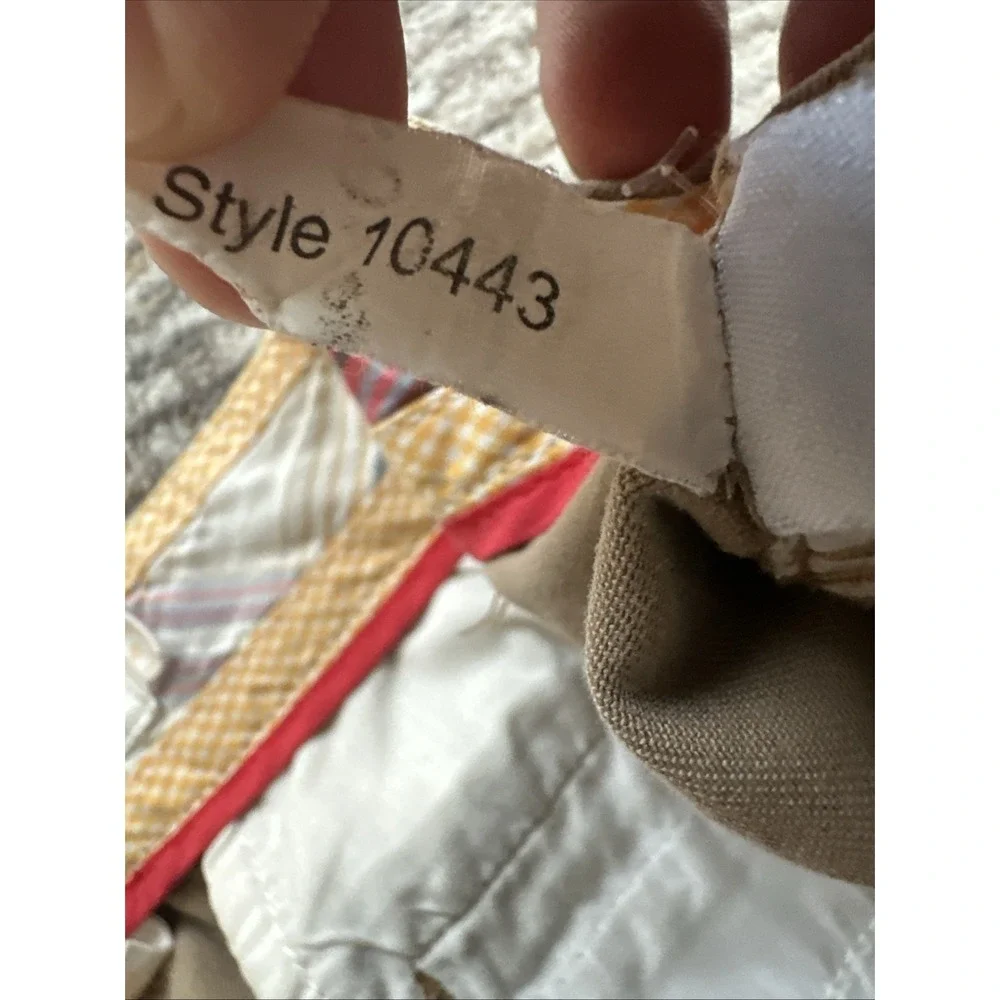 J.Crew Chino Shorts Women Brown Sz 6 Classic Weathered Broken-In Twill Slash Poc